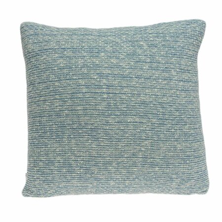 HOMEROOTS 20 x 7 x 20 in. Transitional Blue Pillow Cover with Poly Insert 334076